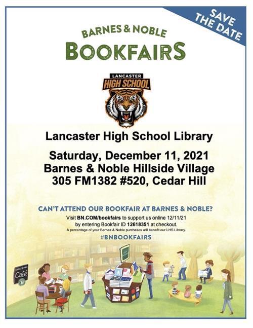 barnes-noble-book-fair-to-support-lancaster-high-school-library-lancaster-independent-school