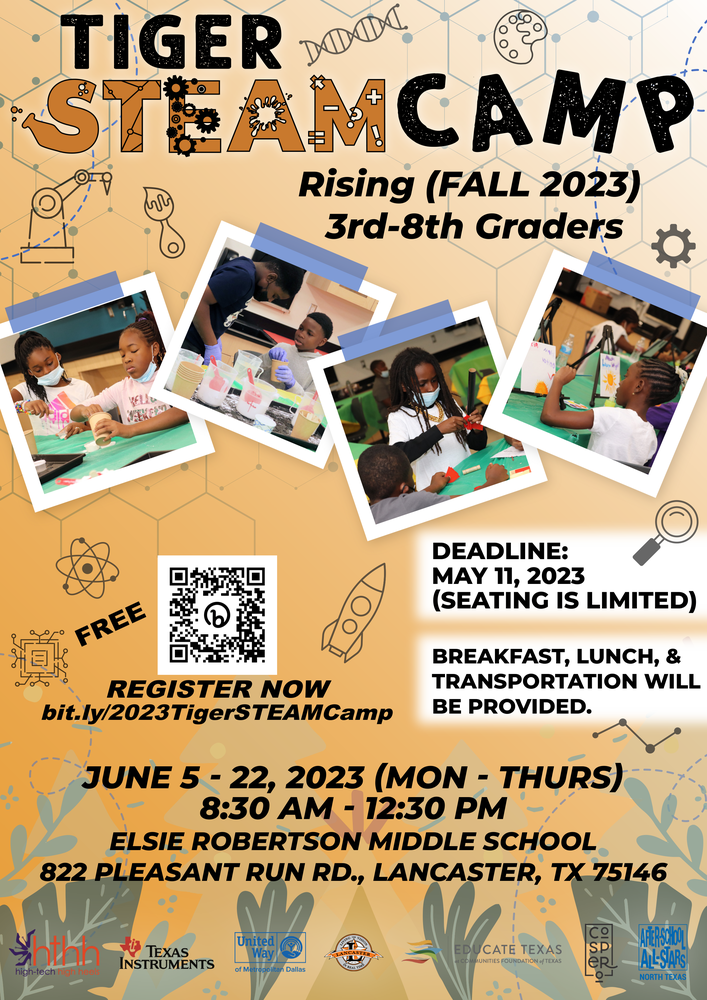 Registration for Summer Tiger STEAM Camp is Open Lancaster