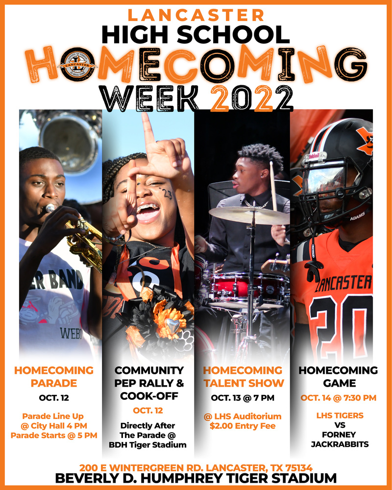 Homecoming Week Events Flyer