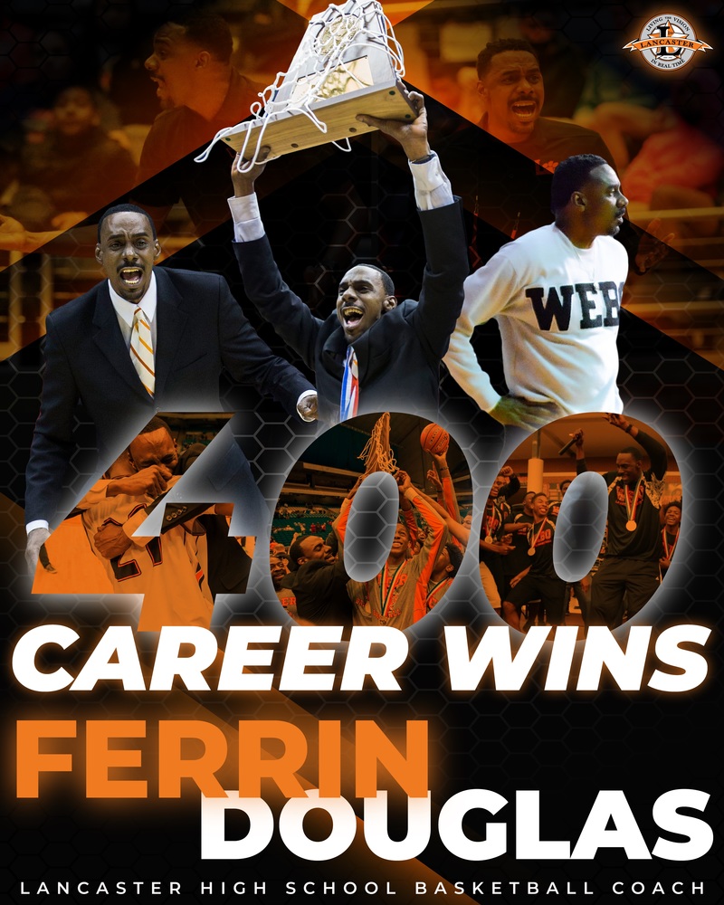 Coach Douglas 400 Wins Graphic